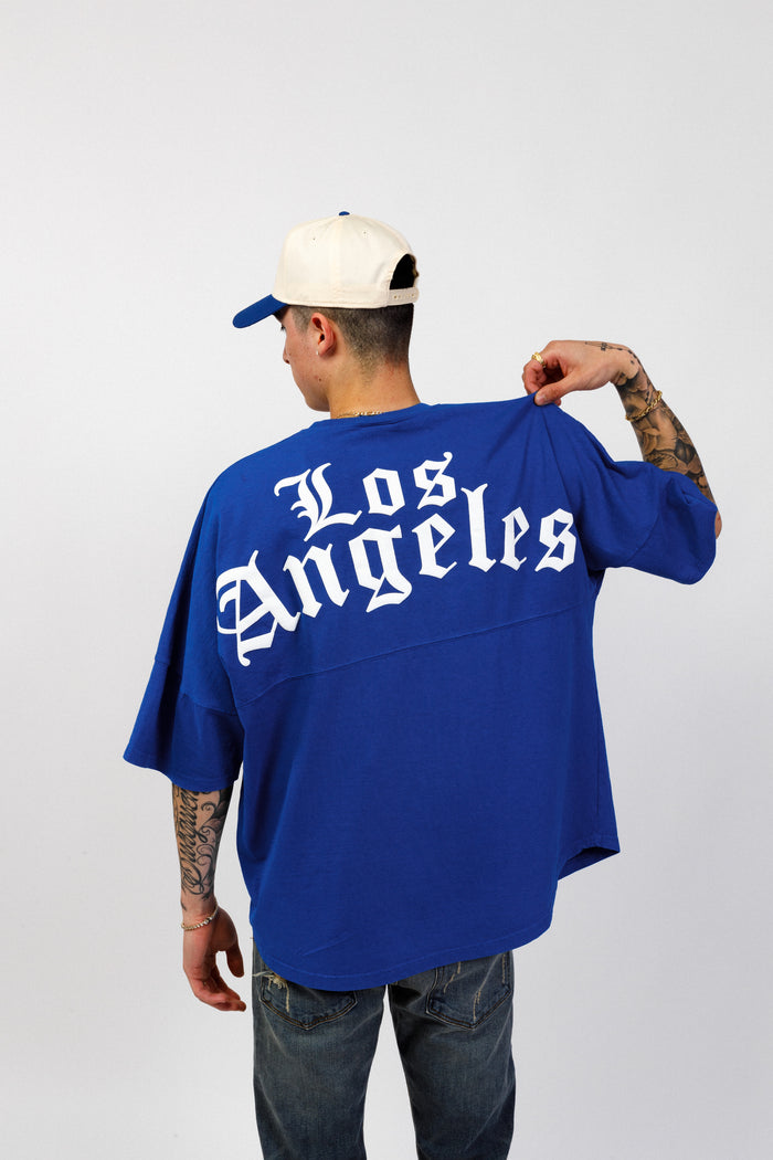 Los Angeles Old English | 294 Spirit Jersey Short Sleeve Royal Blue