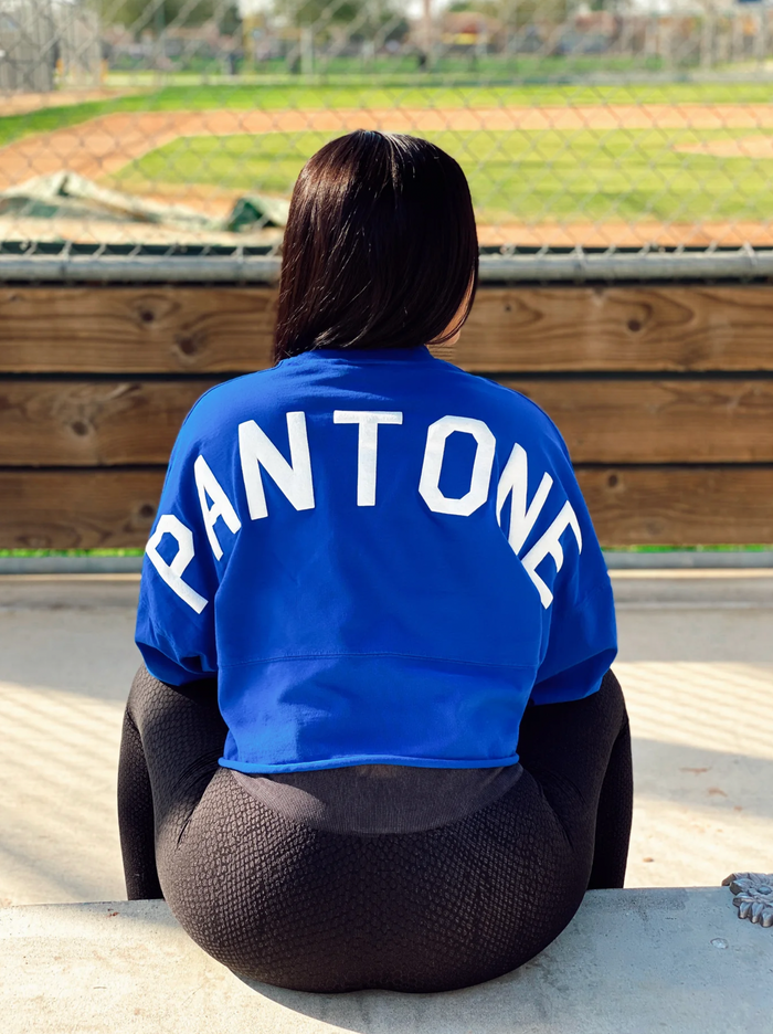 Pantone 294 | Distress Crop Top Spirit Jersey