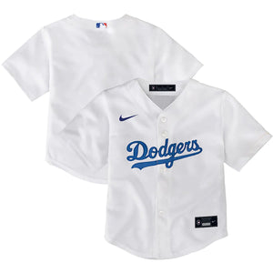 Dodgers Toddler Blank White Jersey