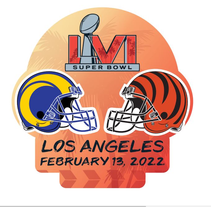 Super Bowl LVI Rams/Bengals Dueling Pin