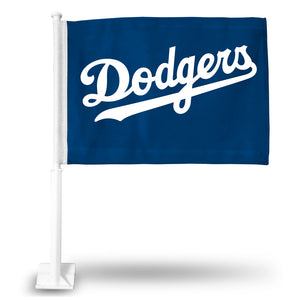 Dodgers Car Flag Blue