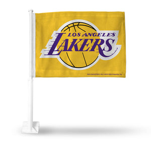 Lakers Car Flag Yellow