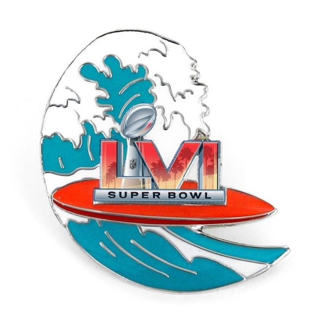 Super Bowl LVI Surfing Pin