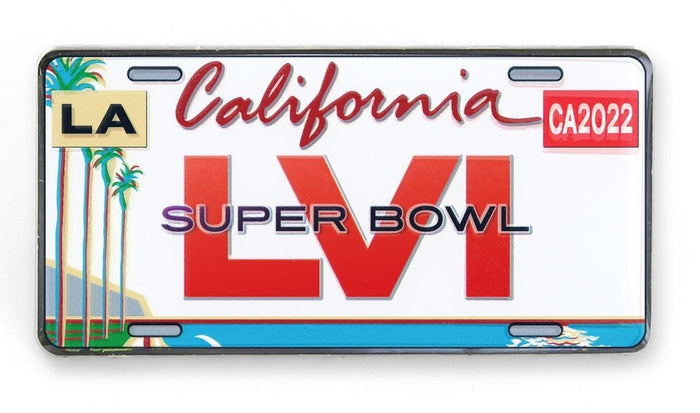 Super Bowl LVI CA License Plate