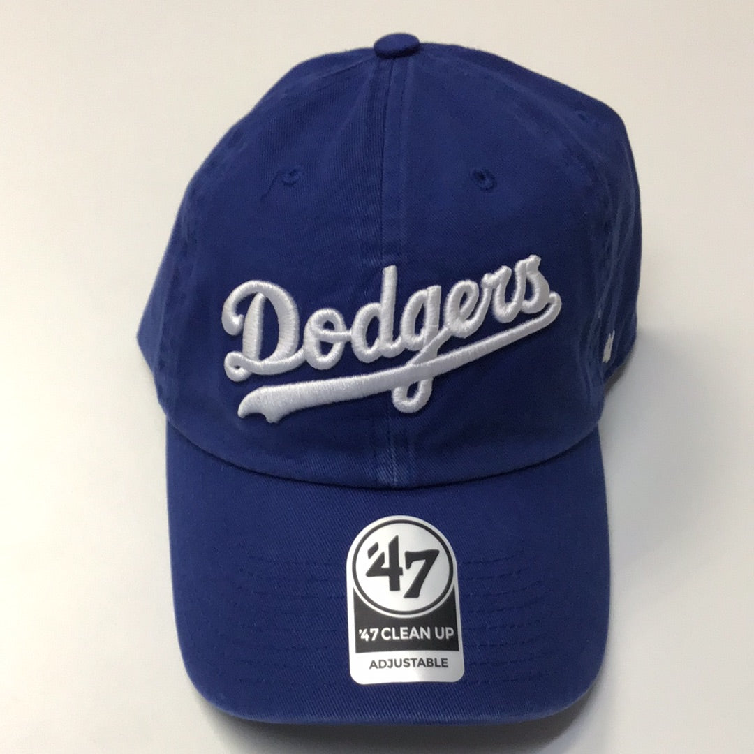 47 Brand MLB LA Dodgers baseball cap in white with blue pinstripes